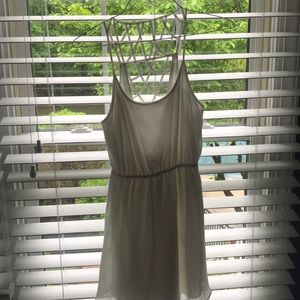 strappy back white dress